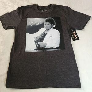 Michael Jackson 2016 Heathered Gray Tee With Graphic Thriller NWT Size Small